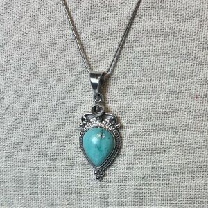 Sterling Silver and Turquoise Pendant